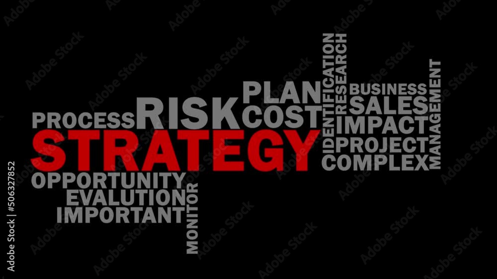 Strategy word cloud animation Strategy word cloud animation