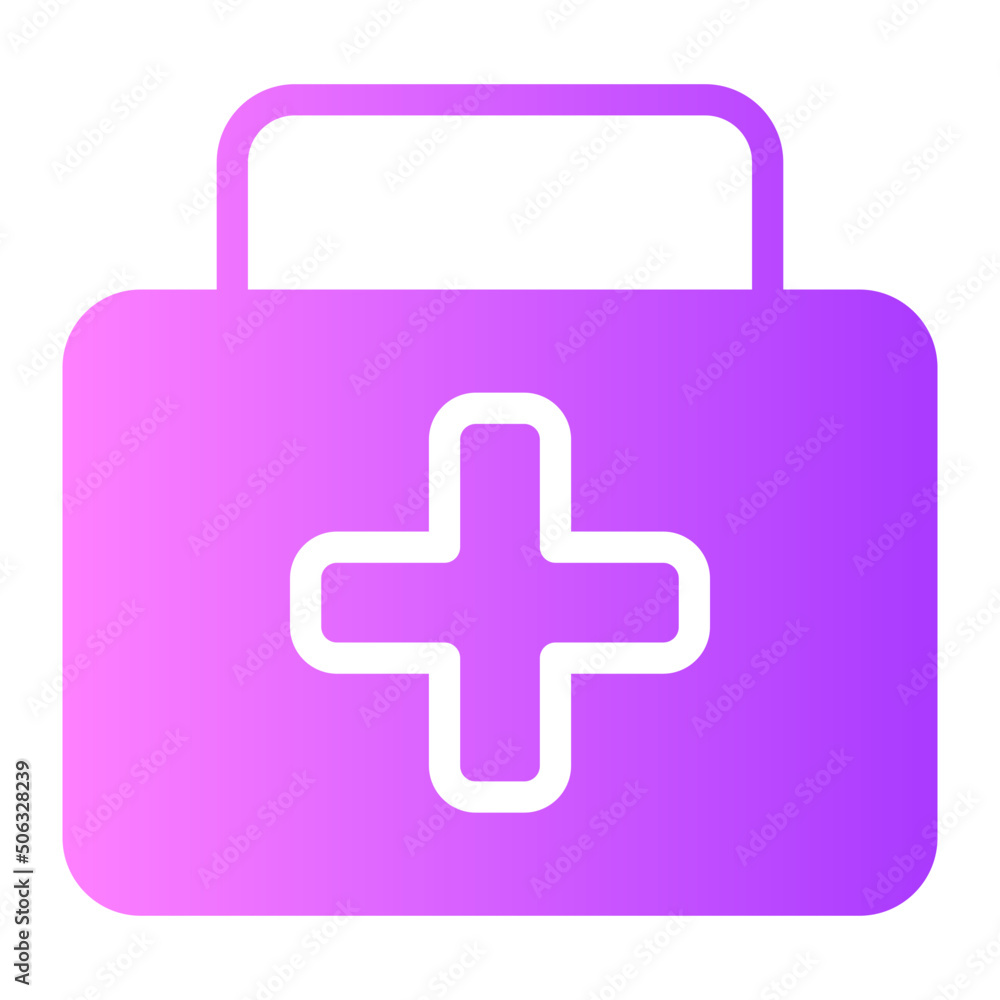 first aid kit gradient icon first aid kit gradient icon