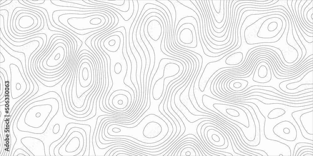 Abstract design with black and white abstract background . Topography map concept. 3d rendering . Creative and similar design with white grey tone paper cut wave curve with blank space design