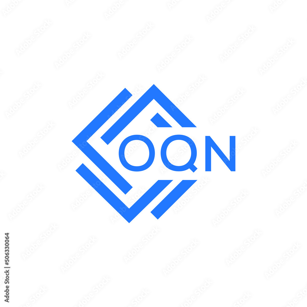 Obraz premium OQN technology letter logo design on white background. OQN creative initials technology letter logo concept. OQN technology letter design. 
