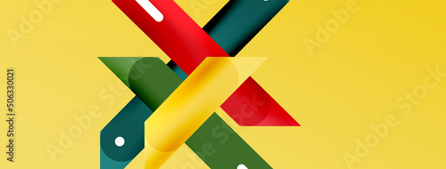 Background overlapping lines. Dynamic lines abstract wallpaper. Straight lines composition vector illustration for wallpaper banner background or landing page