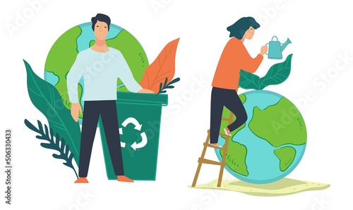 Nature conservation and protection, recycling