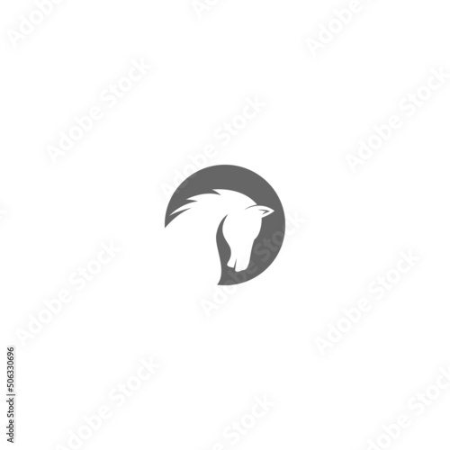 Horse icon logo illustration