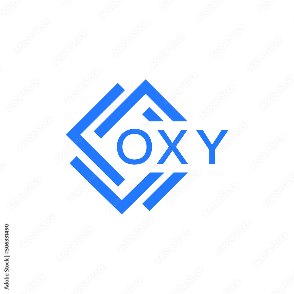 OXY technology letter logo design on white  background. OXY creative initials technology letter logo concept. OXY technology letter design.
