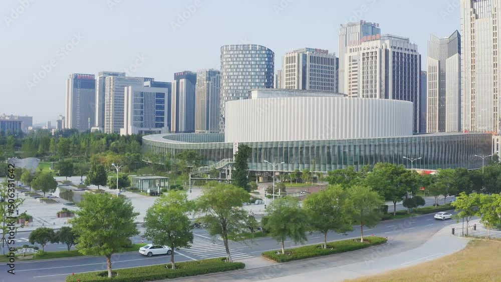 aerial view of modern abstract building in midtown of shaoxing zhuji at twilight
aerial view of modern abstract building in midtown of shaoxing zhuji at twilight
