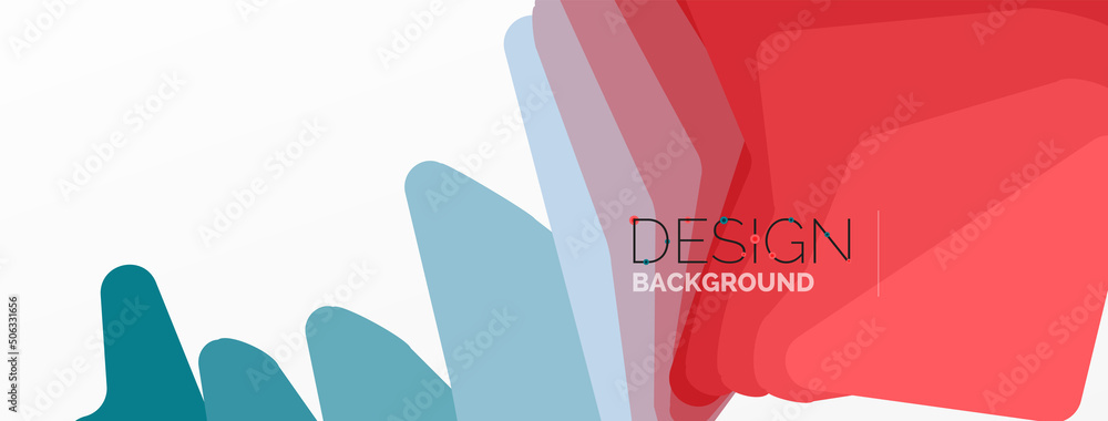 Background, creative geometric shapes composition with gradient effect. Wallpaper for concept of AI technology, blockchain, communication, 5G, science, business and technology - obrazy, fototapety, plakaty 