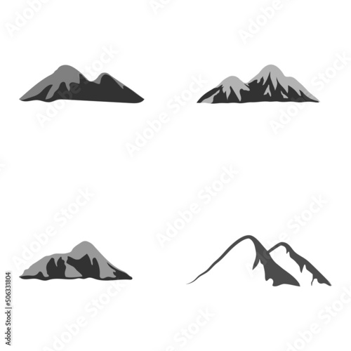 mountain icon vektor illustration design