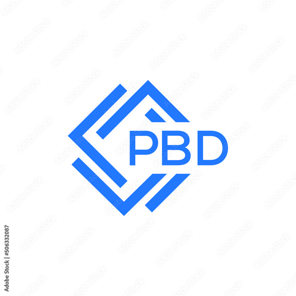 PBD technology letter logo design on white  background. PBD creative initials technology letter logo concept. PBD technology letter design.
