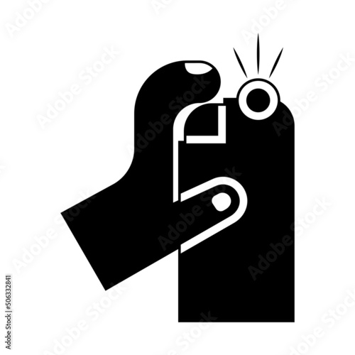 Air freshener pictogram vector illustration.