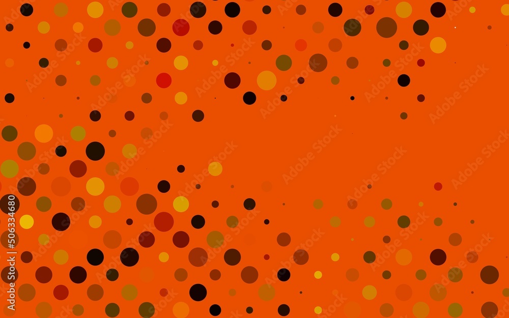 Light Orange vector backdrop with dots. Light Orange vector backdrop with dots.