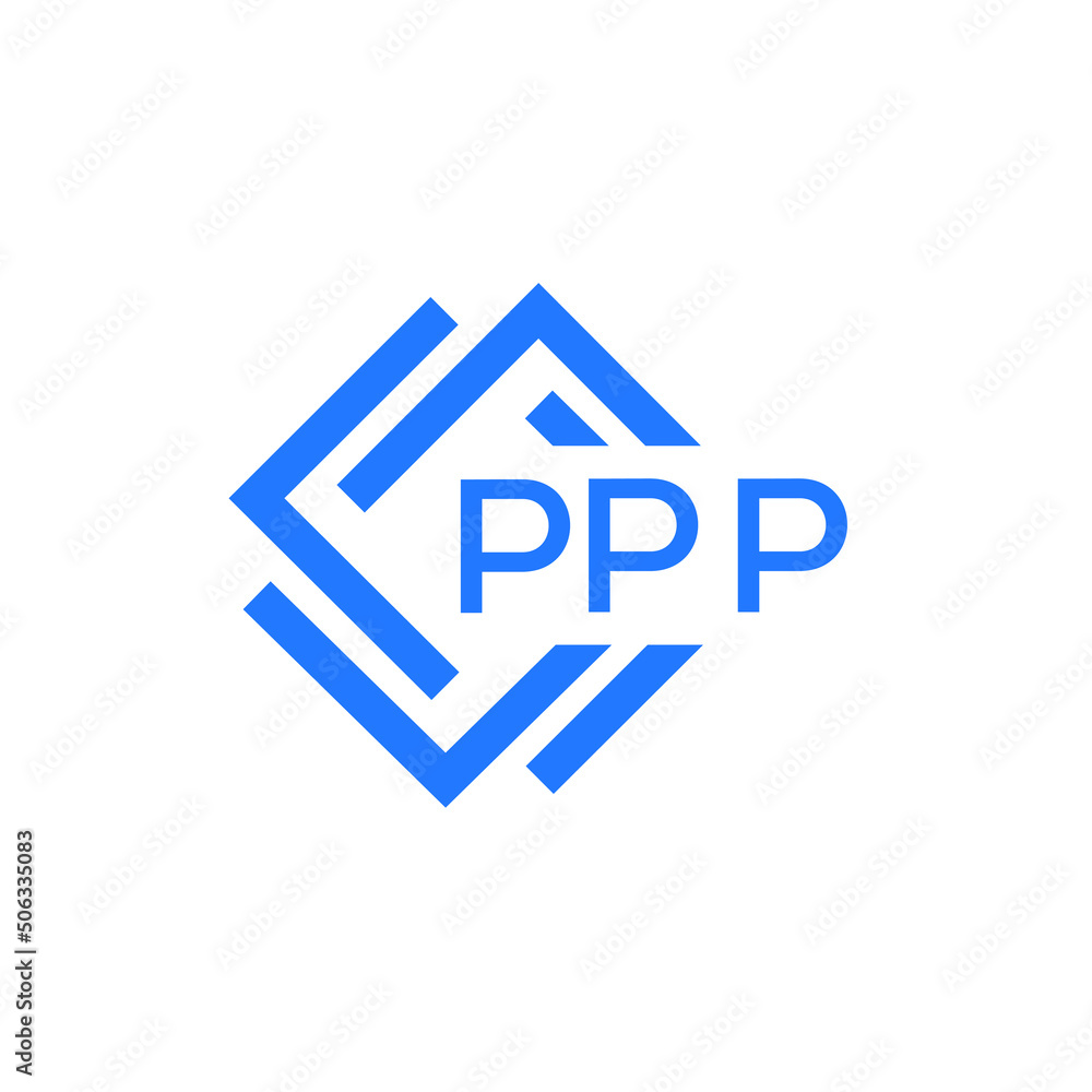 PPP technology letter logo design on white  background. PPP creative initials technology letter logo concept. PPP technology letter design.