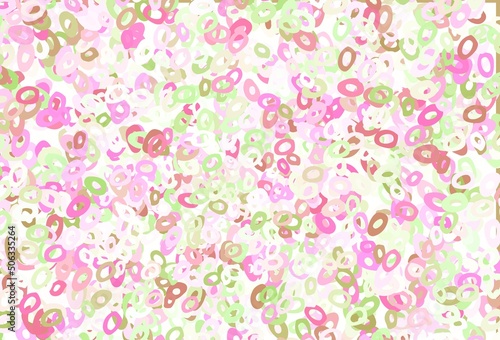 Wallpaper Mural Light Pink, Green vector cover with spots. Torontodigital.ca