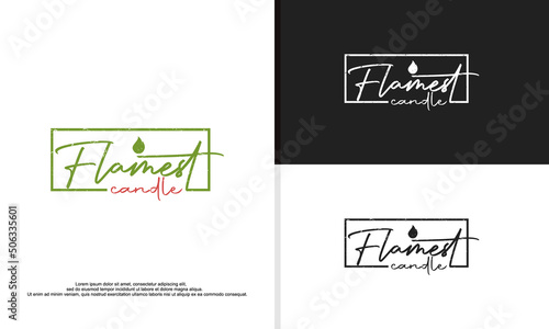 flamest typo logo design illustration