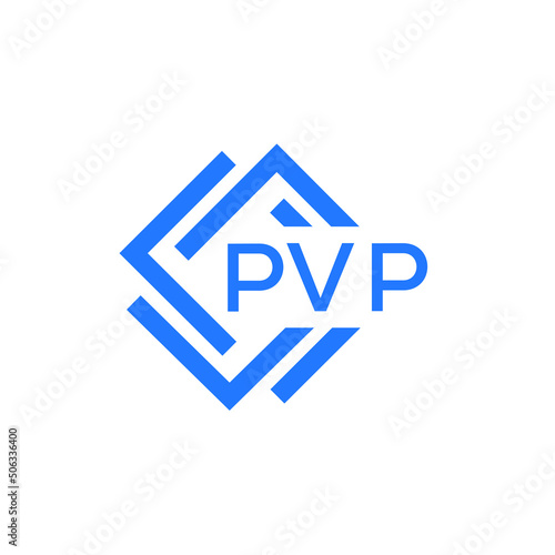 PVP technology letter logo design on white  background. PVP creative initials technology letter logo concept. PVP technology letter design. photo