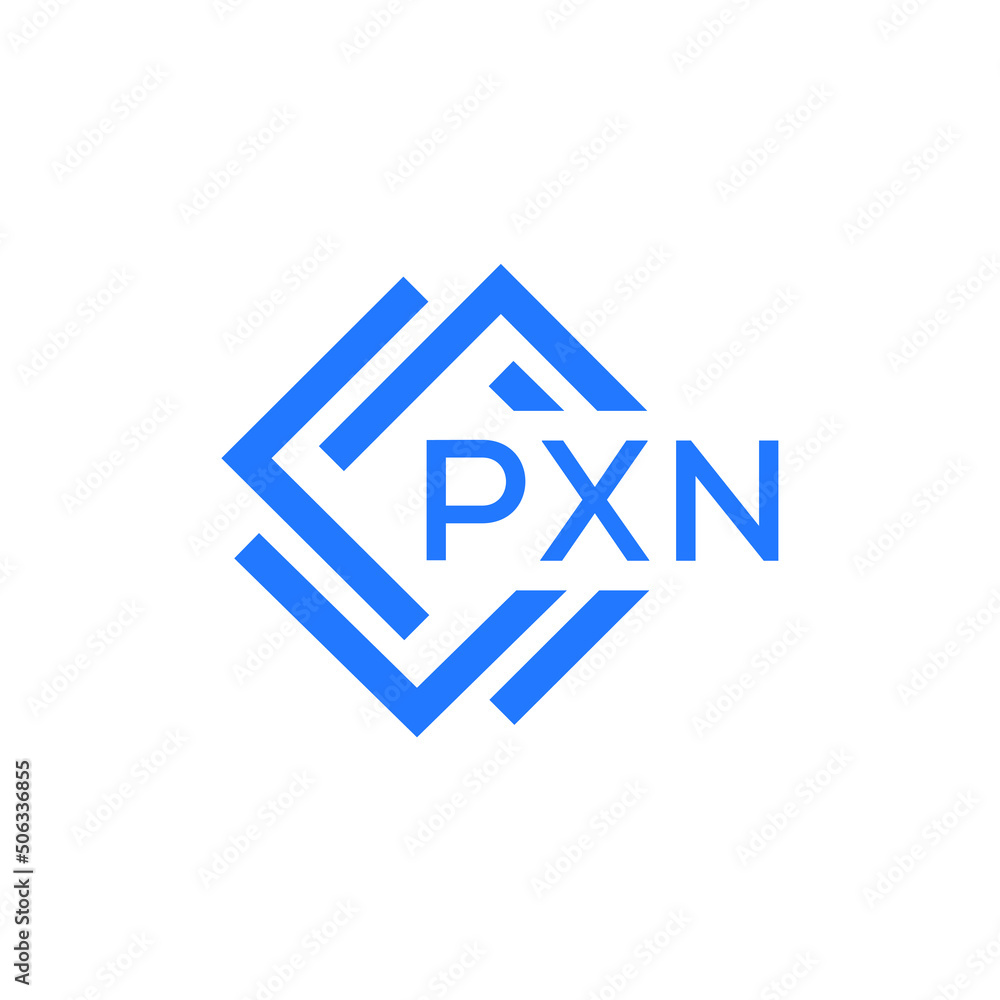 Obraz premium PXN technology letter logo design on white background. PXN creative initials technology letter logo concept. PXN technology letter design.