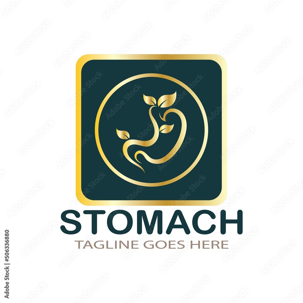 Obraz premium stomach care logo icon designs symbol