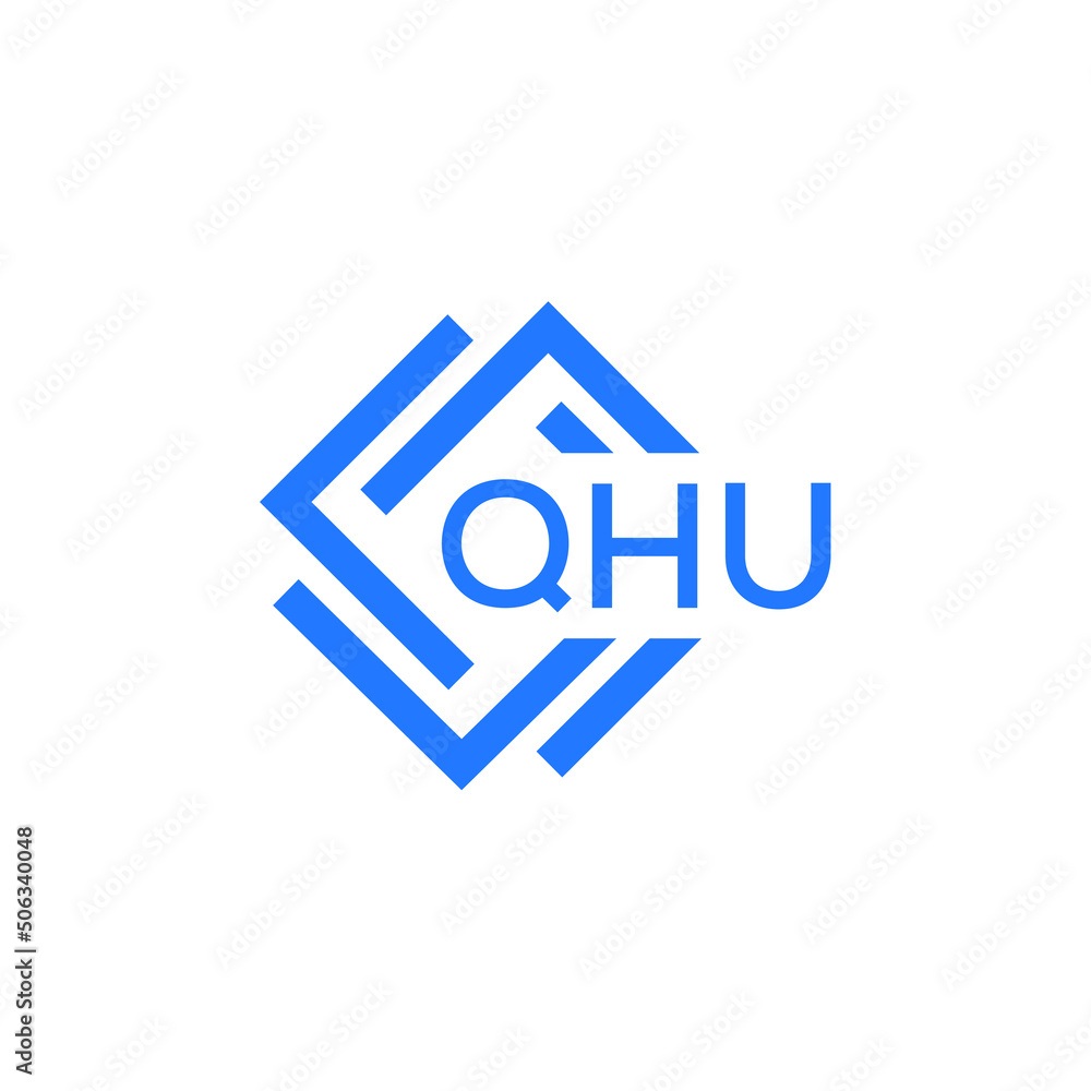 QHU technology letter logo design on white background. QHU creative initials technology letter logo concept. QHU technology letter design. QHU technology letter logo design on white background. QHU creative initials technology letter logo concept. QHU technology letter design.