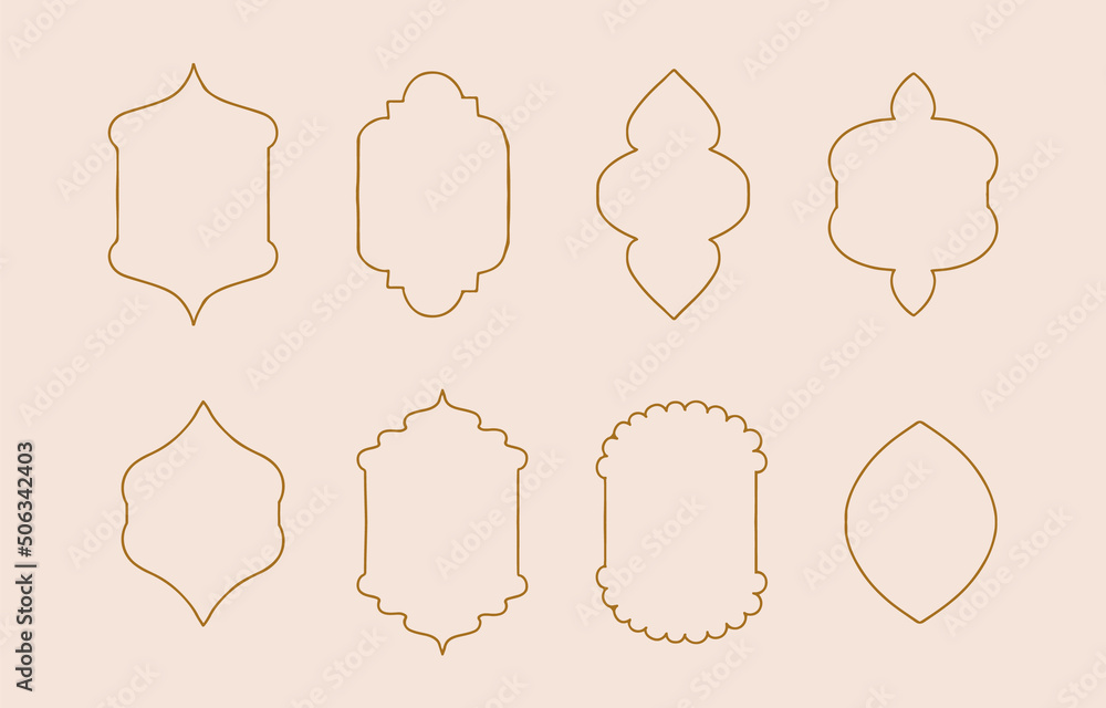 Collection of line design with shape,frame.Editable vector illustration for social media,icon Collection of line design with shape,frame.Editable vector illustration for social media,icon