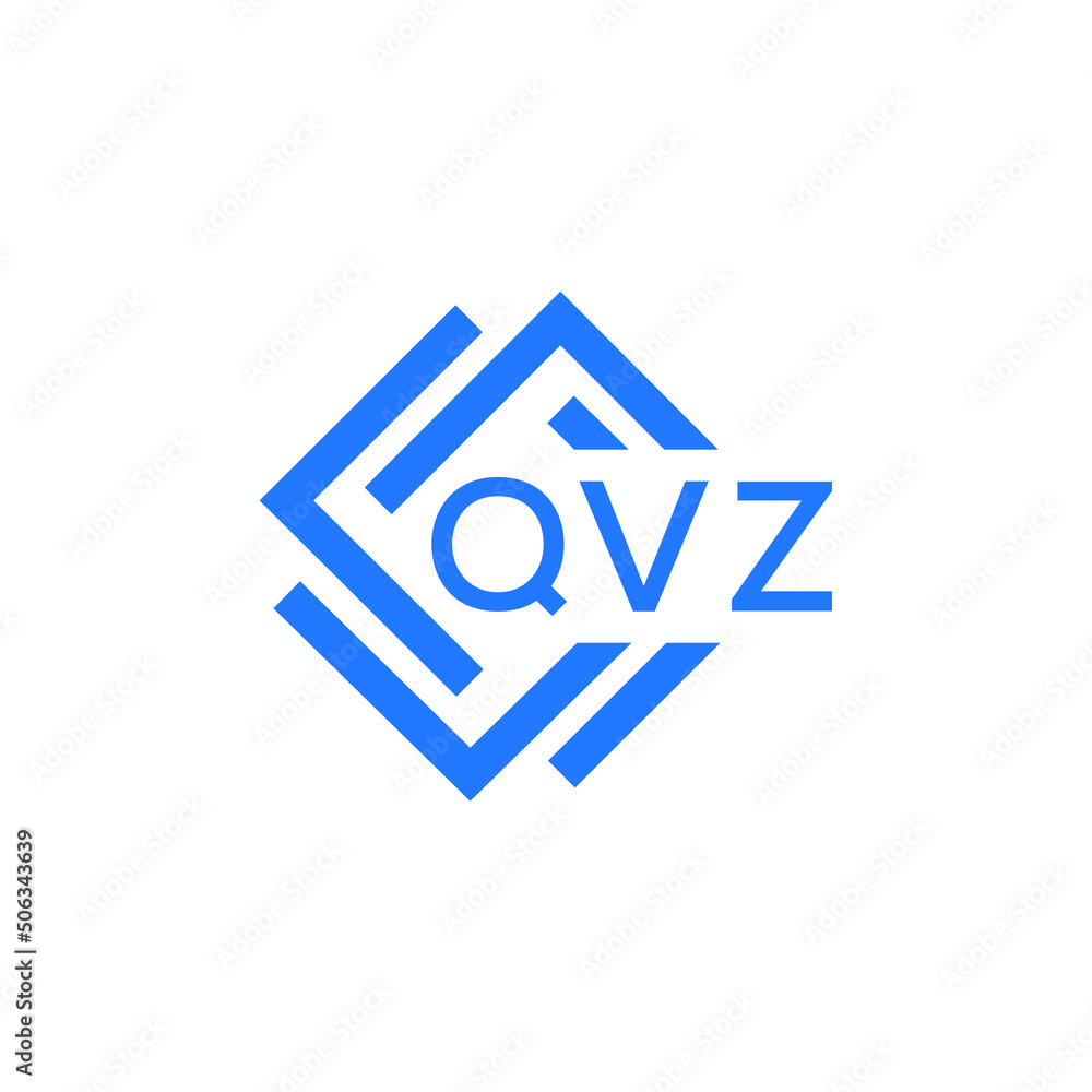 QVZ technology letter logo design on white background. QVZ creative initials technology letter logo concept. QVZ technology letter design. QVZ technology letter logo design on white background. QVZ creative initials technology letter logo concept. QVZ technology letter design.