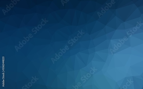 Dark BLUE vector triangle mosaic texture.