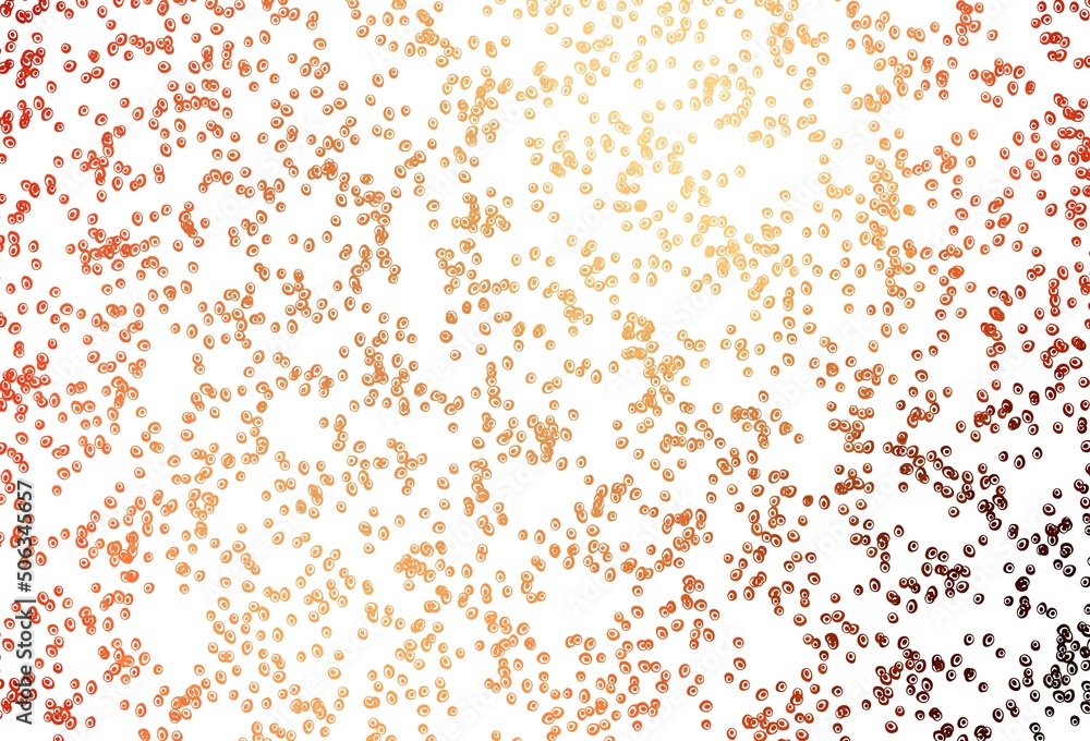 Light Red, Yellow vector layout with circle shapes. Light Red, Yellow vector layout with circle shapes.
