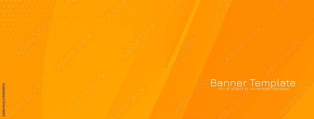 Yellow color elegant wave style corporate banner design Stock Vector ...