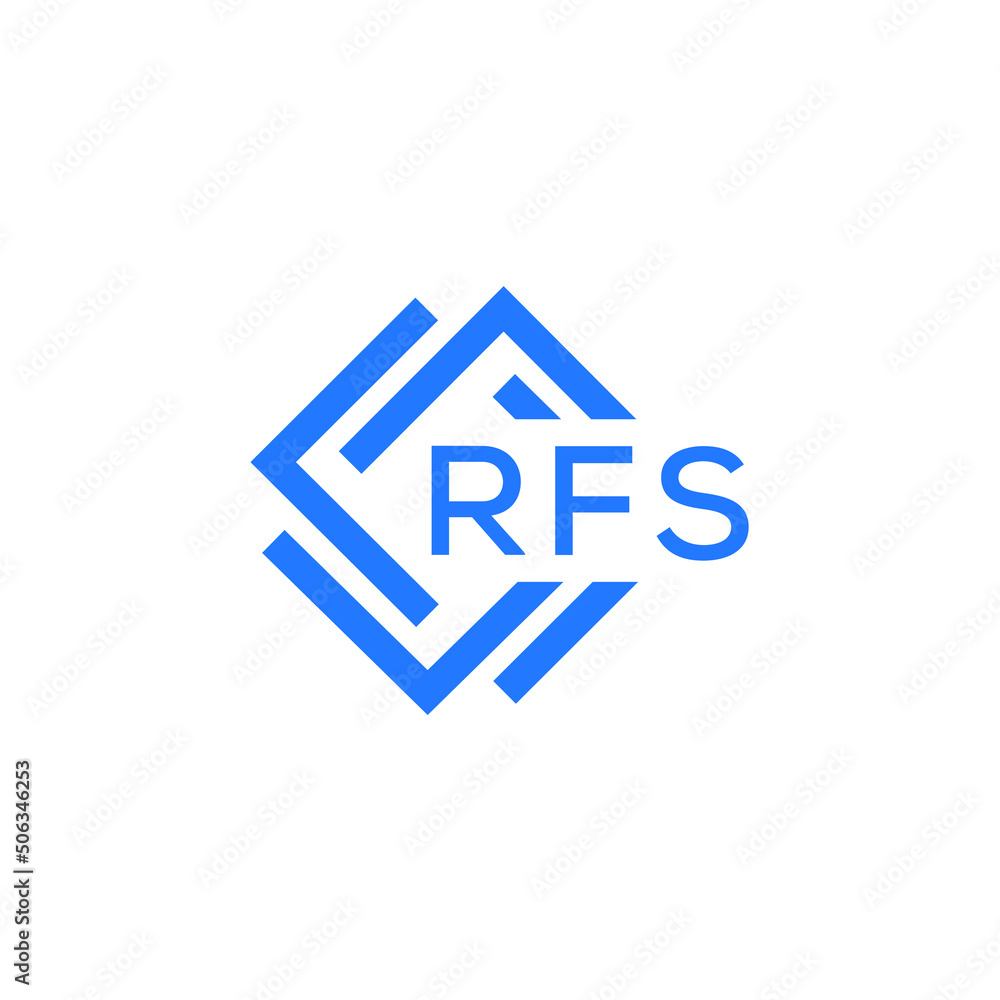 RFS technology letter logo design on white background. RFS creative initials technology letter logo concept. RFS technology letter design. RFS technology letter logo design on white background. RFS creative initials technology letter logo concept. RFS technology letter design.