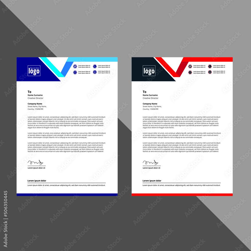 Creative Business Letterhead Template Design Creative Business Letterhead Template Design