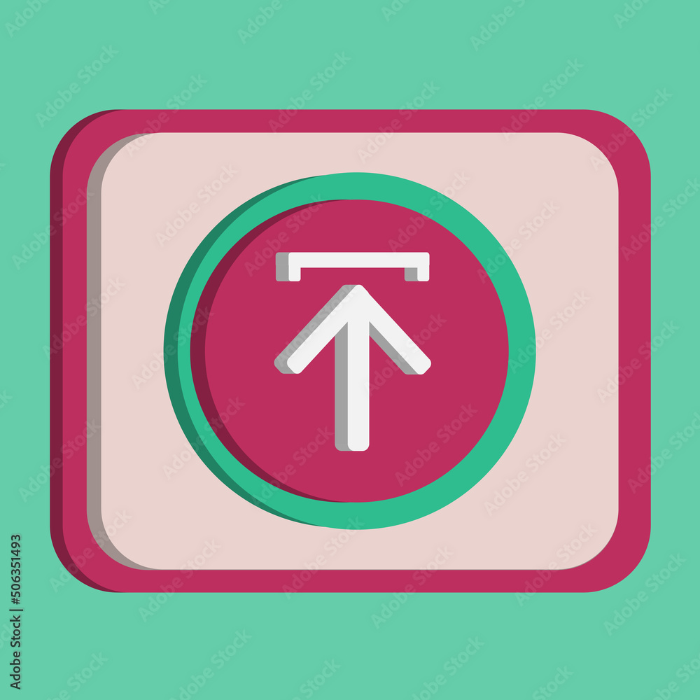 3D upload icon button vector with turquoise and pink background, best for property design images, editable colors, popular vector 3D upload icon button vector with turquoise and pink background, best for property design images, editable colors, popular vector