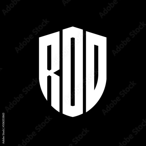 RDD letter logo design. RDD modern letter logo with black background. RDD creative  letter logo. simple and modern letter logo. vector logo modern alphabet font overlap style. Initial letters RDD   photo