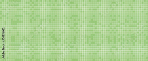 green colored vector illustration of mosaic pattern texture background