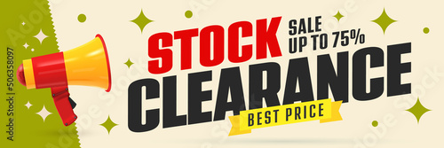 Stock clearance sale up to 75 percent off photo