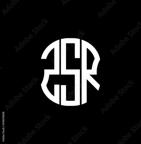 ZSR letter logo creative design with vector graphic photo