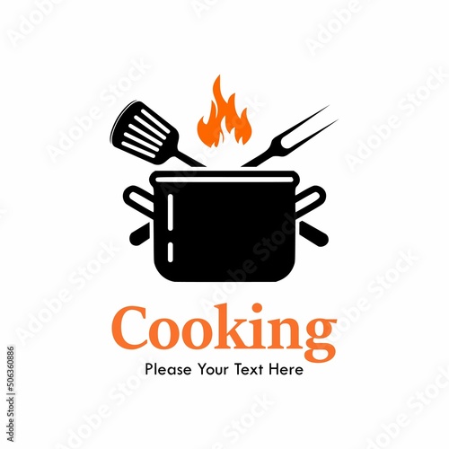 Cooking design logo template illustration