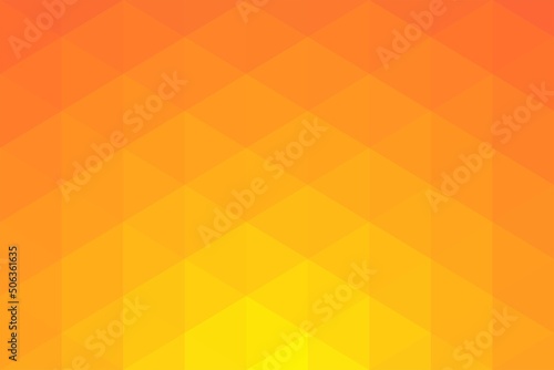 Orange Yellow Gradient Geometric Triangle Polygonal Pattern Wallpaper Background Vector