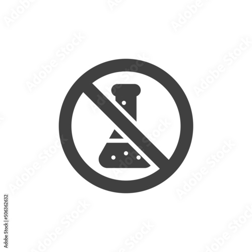 No toxic liquids sign vector icon