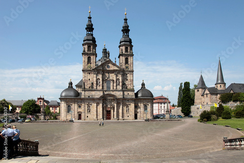 Der Dom St. Michael in Fulda. St. Michael, Fulda, Hessen, Deutschland, Europa -- The Cathedral of St. Michael in Fulda. St. Michael, Fulda, Hesse, Germany, Europe