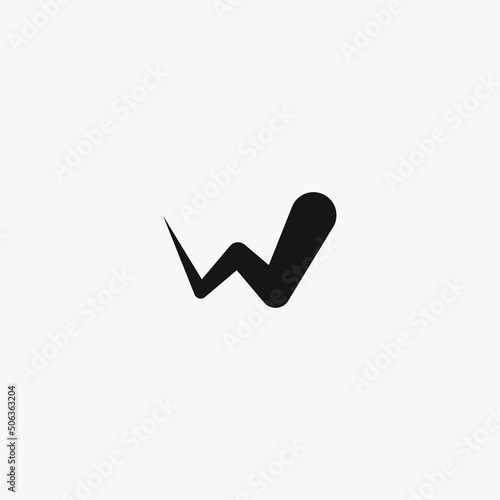Initial letter W monogram logo.
