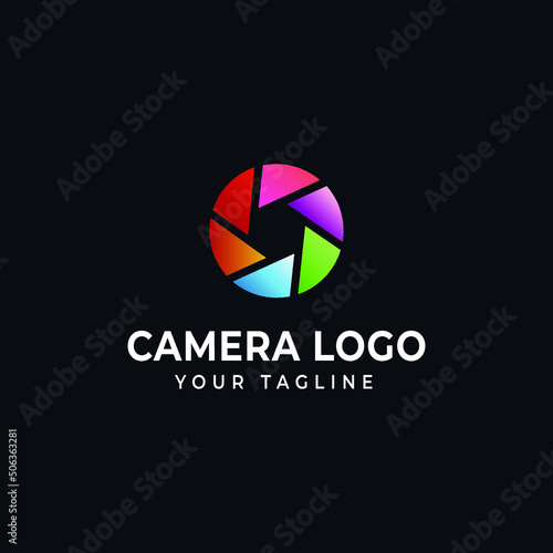 Colorful photography videography logo Vector