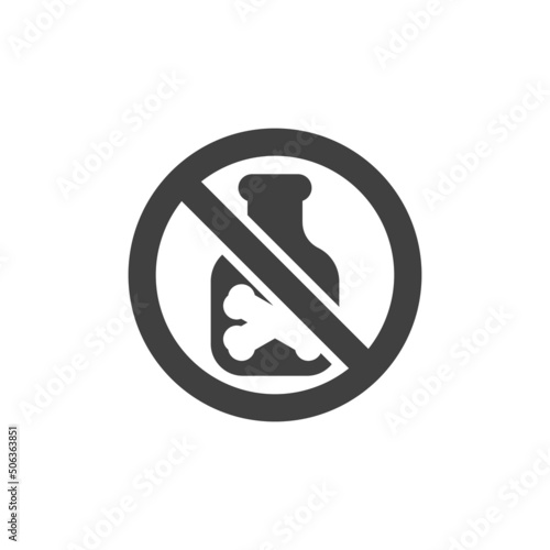 No toxic liquids vector icon