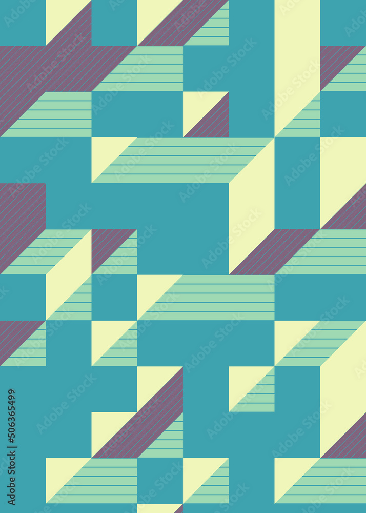 Implementation of Edward Zajec’s “Il Cubo” from 1971. Essentially a Truchet tile set of 8 tiles and rules for placement art illustration Implementation of Edward Zajec’s “Il Cubo” from 1971. Essentially a Truchet tile set of 8 tiles and rules for placement art illustration