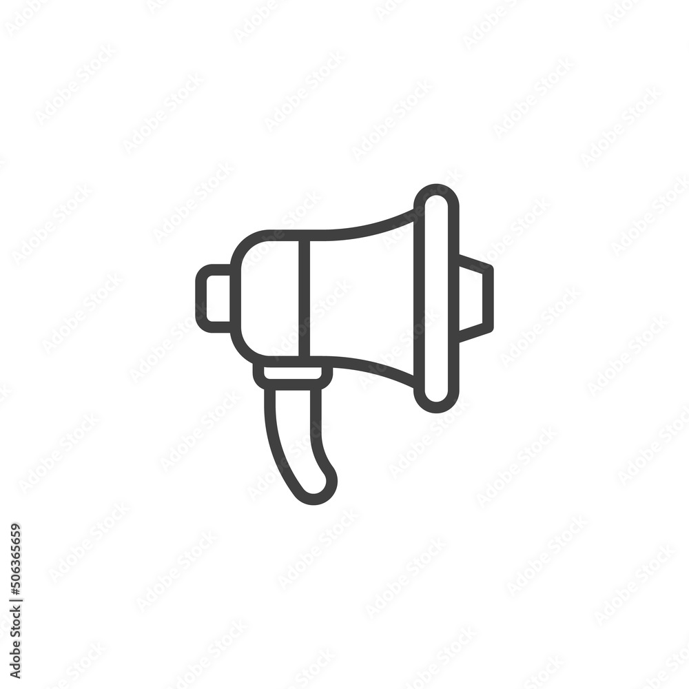 Megaphone line icon Megaphone line icon