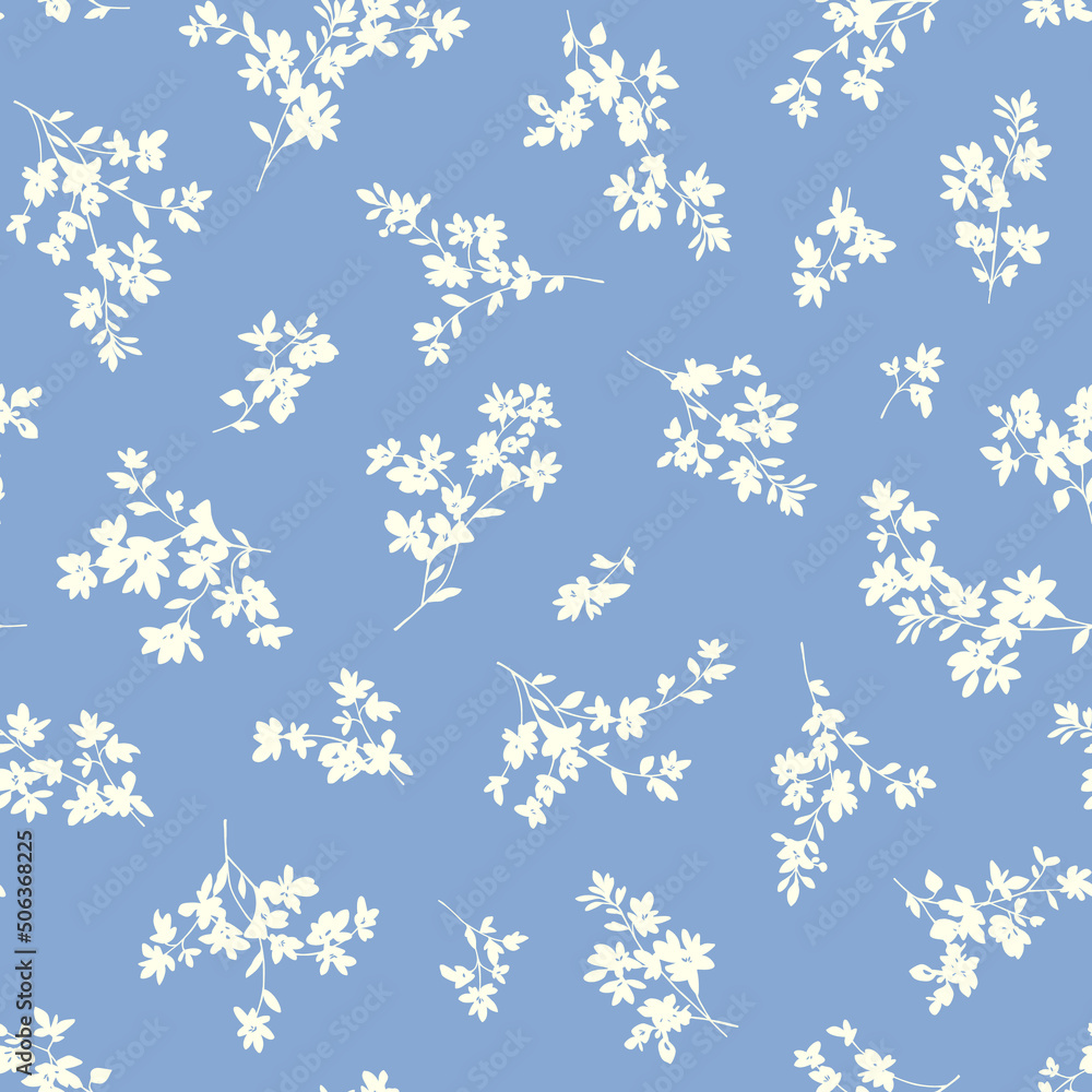 Seamless and beautiful flower illustration pattern, Seamless and beautiful flower illustration pattern,
