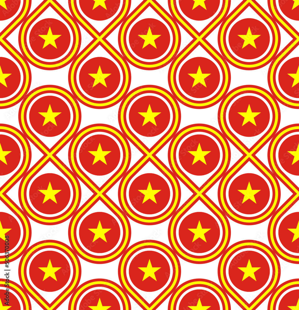 seamless pattern of vietnamese flag. vector illustration
seamless pattern of vietnamese flag. vector illustration