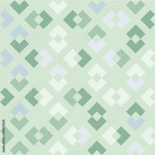 Abstract geometric block and squares pattern. Seamless mosaic and tile. Vector illustration