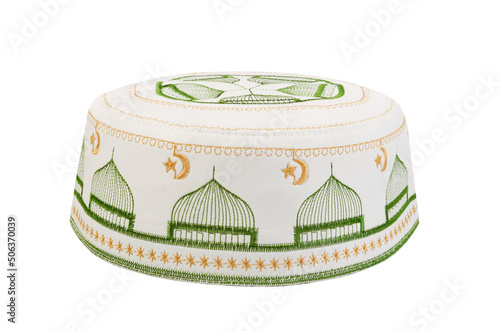 Tubeteika, muslim traditional cap isolated