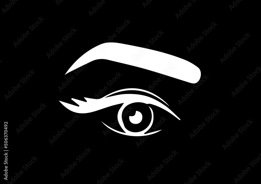 illustration of an eye in vector art illustration of an eye in vector art