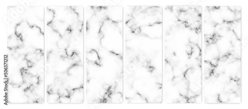 Set of marble texture background