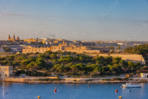 Manoel Island At Sunset In Malta photo