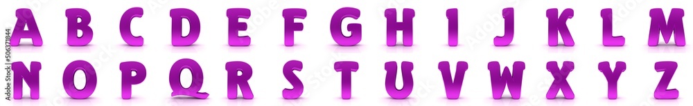 Alphabet letters pink Alphabet letters pink